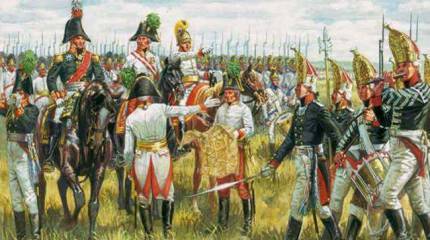 Битва при Аустерлице: бой в центре и на правом фланге армии союзников