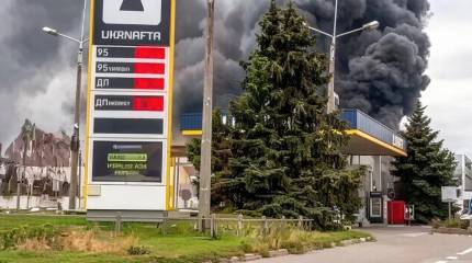Ударами дронов ВС РФ уничтожены все АЗС в городе Тростянец Сумской области