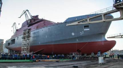 В Калининграде спущено на воду аварийно-спасательное судно проекта 23700