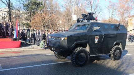 Сербы впервые показали отечественный броневик "Деспот"