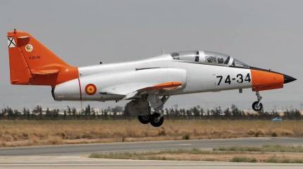 Учебно-тренировочный самолёт ВВС Испании упал в Средиземное море