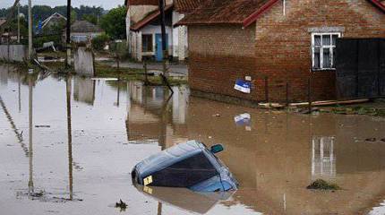 As a result of flooding in the Krasnodar Territory, more than 12 thousands of people were affected.