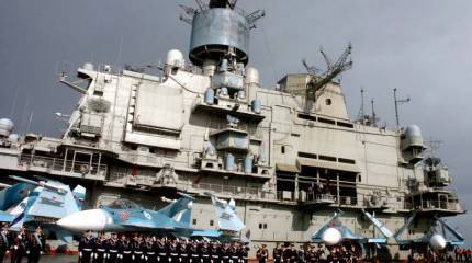 ТАКР "Кузнецов". История строительства и службы. Сирийский поход