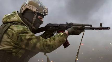 Уничтожение одним бойцом ВС РФ группы боевиков ВСУ попало в кадр