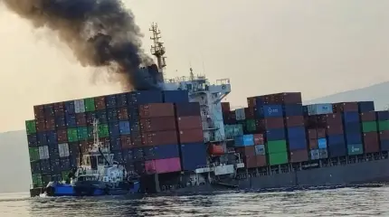 一艘未能与德黑兰协调航线的集装箱船在霍尔木兹附近沉没。