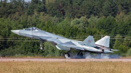 Первый полет Т-50-3 в Жуковском