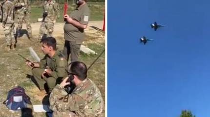 Учения Rapid Trident: Авиацию для осуществления имитационного авианалёта на военном полигоне Украины наводят военнослужащие США и Канады