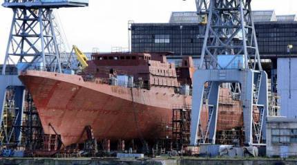 Завод «Янтарь» подготовил фрегат «Адмирал Макаров» к спуску на воду