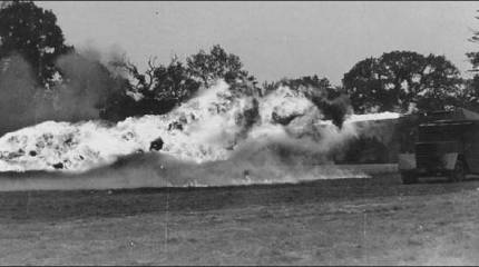 Проект зенитного огнемета Naval pattern vertical firing flamethrower (Великобритания)
