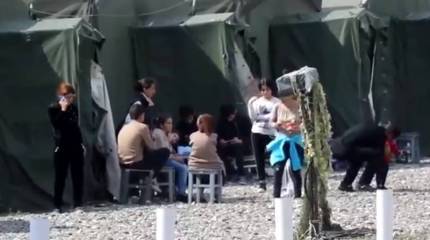 Российские миротворцы продолжают оказывать помощь мирному населению Нагорного Карабаха