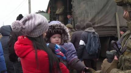 Первые колонны с гуманитарной помощью из России прибыли в Харьковскую область