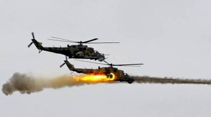 «Карусель» российских Ми-35 поддержала сирийскую армию