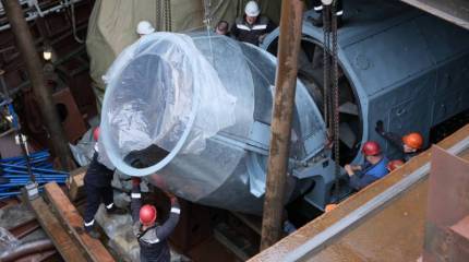 Третий серийный фрегат проекта 22350 «Адмирал Исаков» получил силовую установку