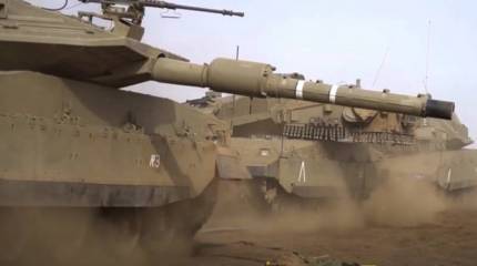 Израильская армия против сектора Газа решила задействовать танки Merkava