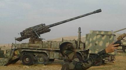 В Сирии «засветились» колесные САУ с советскими дальнобойными пушками