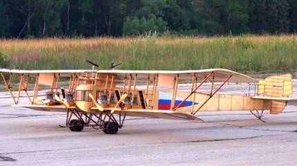 Инженер из Обнинска собрал самую большую модель самолёта «Илья Муромец»