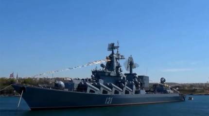 В Минобороны назвали число потерь экипажа крейсера «Москва»