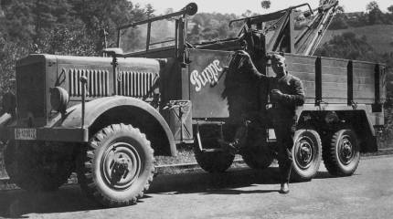 Ремонт колёсной техники вермахта