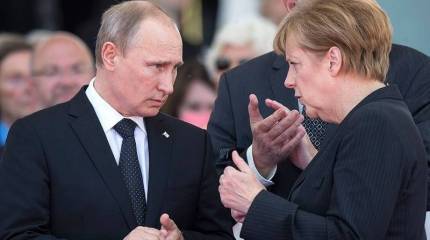 Путин, Меркель и Украина