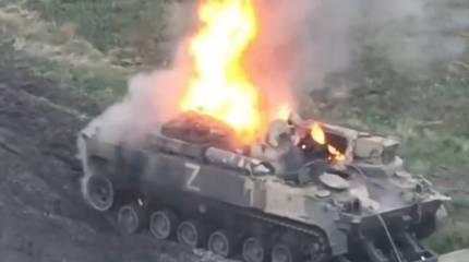 ВСУ показали уничтожение брошенной российской БРЭМ-Л «Беглянка»