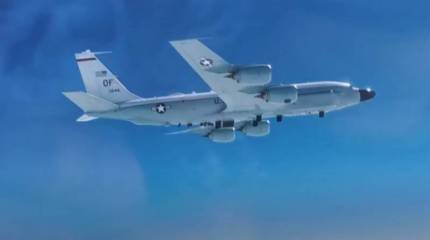 Российский МиГ-31 «перехватил» американский разведчик RC-135 в районе Чукотки