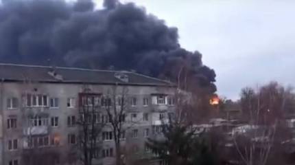 В Сети появилось видео ракетной атаки аэродрома в Ивано-Франковске