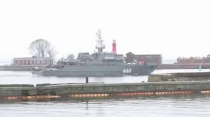 Построенный для Балтфлота тральщик «Лев Чернавин» совершил межбазовый переход в Балтийск для продолжения испытаний