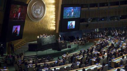 Ни Чуркина, ни Лаврова в зале Генассамблеи не было во время выступления Порошенко