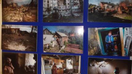 Испанские студенты не дали сорвать украинским необандеровцам выставку, посвящённую трагедии Донбасса и Одессы