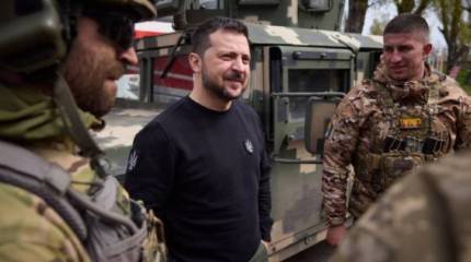 Зеленский сообщил, что прибыл на передовые позиции ВСУ в Авдеевке