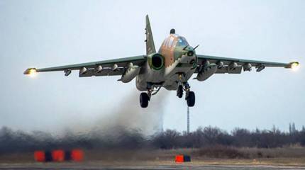 В Ростовской области разбился российский штурмовик Су-25