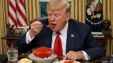 «Ящик красной икры»: Трампу привезли подарок из Москвы