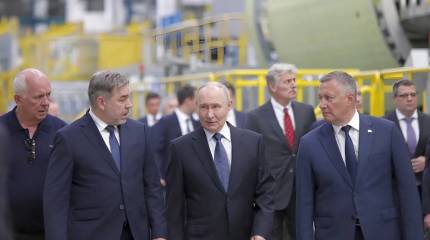 После вчерашнего заседания Совбеза президент РФ посетил Иркутский авиазавод