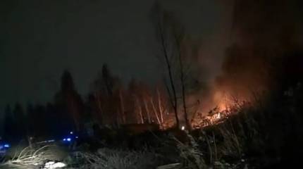 Грузовой самолет Boeing 737-476 рухнул на жилой дом в Вильнюсе