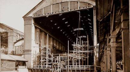 Строительство линейного корабля «Гангут» на Адмиралтейском судостроительном заводе