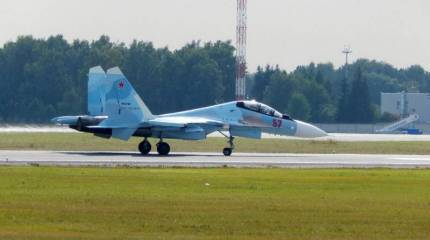Ещё четыре. Авиационный полк ЗВО пополнился новыми Су-30СМ