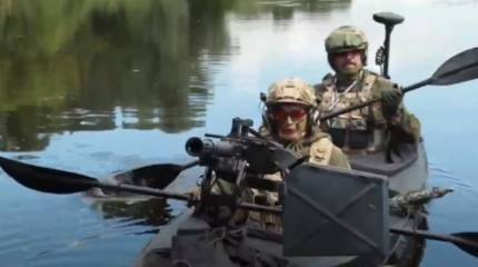 ВСУ показали испытания боевого каяка «Полоз-М16»
