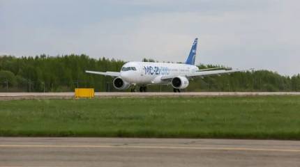 Опытный экземпляр обновлённого лайнера МС-21 впервые совершил беспосадочный перелёт из Иркутска в Москву