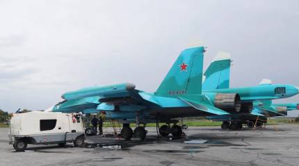 Новая партия фронтовых бомбардировщиков Су-34 пополнила состав ВКС России