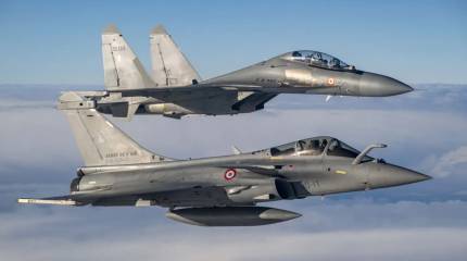 «Изучаем тяжёлые истребители в бою»: идёт «вояж» по Европе Су-30МКИ ВВС Индии