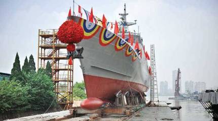 В Китае спущен на воду большой патрульный катер для ВМС Бангладеш