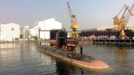 Индийская ПЛ Scorpene вышла на испытания
