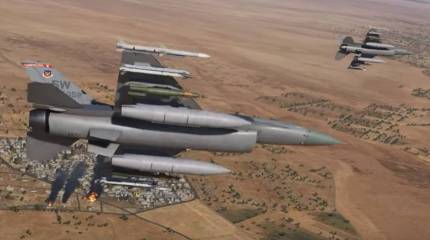 «Беспрецедентные испытания»: F-16 сбил дрон ракетой класса «воздух-земля»