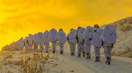 Китайские военные проводят «арктические» тренировки