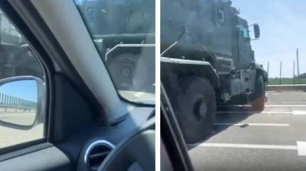 Под Краснодаром произошло ДТП с участием "Тайфуна"