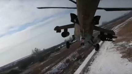 Минобороны: экипажи ударных вертолётов Ми-35 уничтожают технику и живую силу противника в зоне СВО