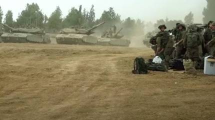 Показаны кадры подготовки армии обороны Израиля к наземной операции в секторе Газа