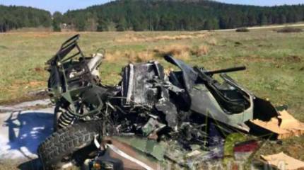 Натовская наука бронеавтомобили с самолётов сбрасывать (видео)