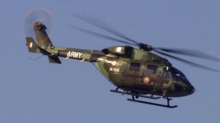 Вертолёт индийских ВВС HAL Dhruv потерпел крушение на севере страны