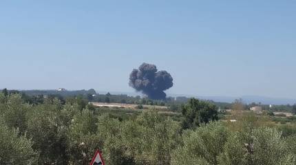В Турции разбился истребитель F-16: на месте падения вспыхнул пожар